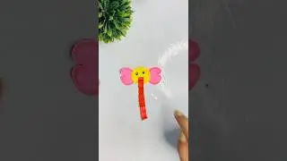 Easy Elephant craft ideas paper elephant for kids #shorts #trending #ytshorts #elephant #craft #diy