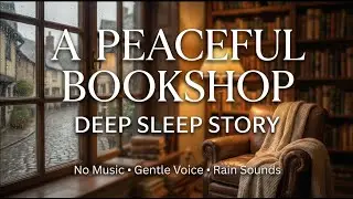 A Peaceful Bookshop in a Rainy Village for Deep Sleep &mdash; Cozy Bedtime Story