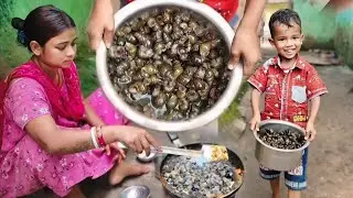 Snail Cooking & Eating || Village Traditional Recipe || Ghonga village Recipe Vlog|| Food Masti Vlog