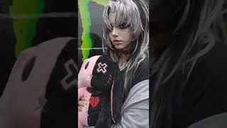 goth girl + monster+goth furry bunny=Goth monster bunny girl