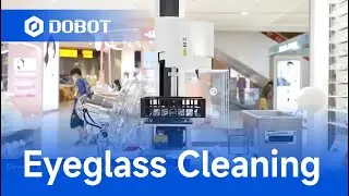 DOBOT M1 Pro robot takes customer service to the next level by automated cleaning glasses