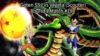 Round 1 Match #19: Goten SSJ vs Vegeta (Scouter) (Dragon Ball Raging Blast 2 Ultimate Tournament)