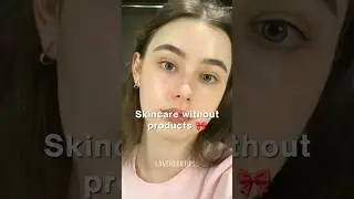 Skincare without products 🎀 #shorts #aesthetic #youtubeshorts #viral #beauty #shortsfeed #tips