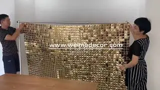 How To Make A Freestanding Sequin Backdrop For Events - WEIMODECOR  Panels And Curtains