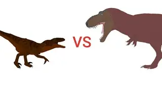 T rex attack velociraptor | Animation dinosaurs pt:1🦖