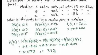 Total Probability and Bayes Theorem