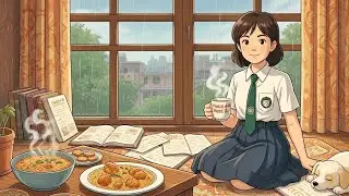Rainy Day Exam Time in 90s India: A Ghibli-Style Nostalgia Trip, Maggi and Parle-G || Ghibili Asmr 🥘