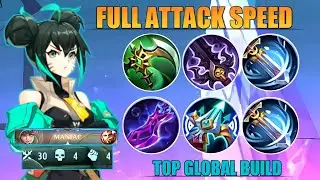 WANWAN FULL ATTACK SPEED BUILD (30 Kills + Maniac 🔥🔥) | MLBB
