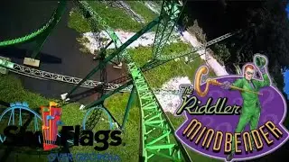 Riddler Mindbender (Front Row) POV | Six Flags Over Georgia