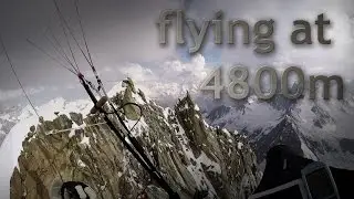 Paragliding above Weisshorn and Dent Blanche - Cret du Midi