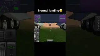 Normal landing and crosswind landing tfs