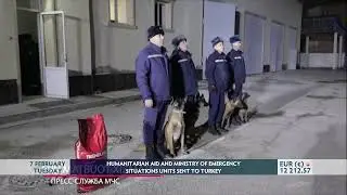 HUMANITARIAN AID AND MINISTRY OF EMERGENCY SITUATIONS UNITS SENT TO TURKEY