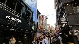 Kadık&ouml;y Moda Street Walking || İstanbul T&uuml;rkiye || (4K 60fps)