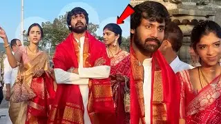 Jr NTR Wife Lakshmi Pranathi & Narne Nithin Couple Visited Tirumala | Jr NTR Wife Visuals
