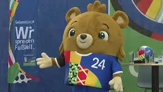 Euro 2024 teddy bear mascot is revealed in Gelsenkirchen