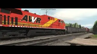 AWVR GE AC4400CW Freight Runby