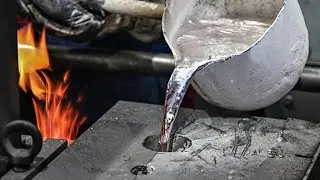 Amazing Casting Aluminum Process using Sand Mold Methods. Incredible Production Modern Technology