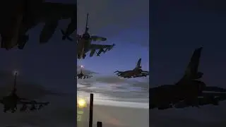 Falcon BMS 4.37 - HAF F16s 4ship in diamond formation