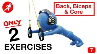ONLY 2! TRX BACK & BICEP & CORE EXERCISES TO TRY AT HOME