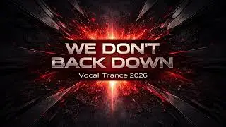 We Don&rsquo;t Back Down | Vocal Trance 2026 | Powerful Anthem