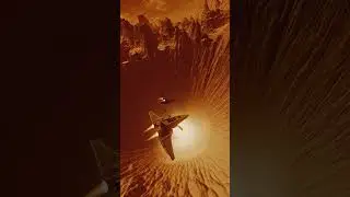 Today's Short AI Video -Starships Exploring a Deep Crater on Titan...