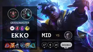 Ekko Mid vs Orianna - KR Grandmaster Patch 10.19