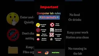 Computer Lab Rules | Stay Safe & Smart. #computerknowledge