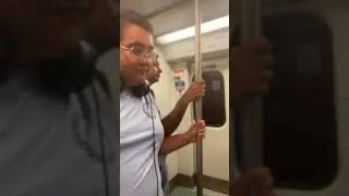 Traveling on the Athens metro to the airport to rent a car for our adventures around the Greek towns