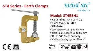 ST4B5H1 - Welding C Type Earth Clamp &ndash; ST4 Series &ndash; 800 Amps