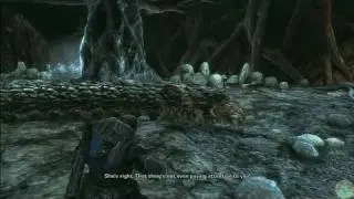 Gears of War 2 Xbox 360 Gameplay - Meet the Rockworm