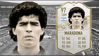 FIFA 21: DIEGO MARADONA 97 PRIME ICON PLAYER REVIEW I FIFA 21 ULTIMATE TEAM