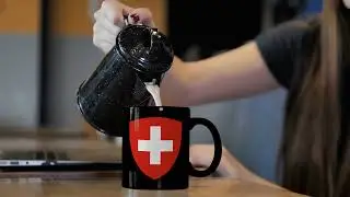 Swiss Flag Great Seal Design Coffee Mug,Coat of Arms Switzerland Patriotic Mug,Swiss Gifts Tea Mug