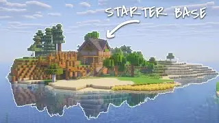 Building My First Home on a Peaceful Minecraft Island