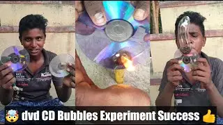 🤯 dvd _ CD Bubbles Experiment Success | #shorts #experiment #youtubeshorts #scientific #thangamuttai