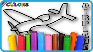 Glider & Airplane Drawing and Coloring | Fun Art Educational | KLC KIDS TABLE✈️