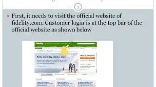 fidelity login