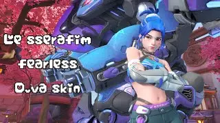 *12K DMG* D.VA LE SSERAFIM FEARLESS SKIN GAMEPLAY🫐 new dva player