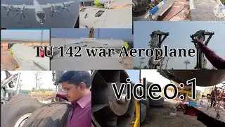 Kakinada Beach and War Aeroplane TU142 exhibition.