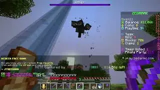 Killing the wither on Zedar SMP (kinda messed up)