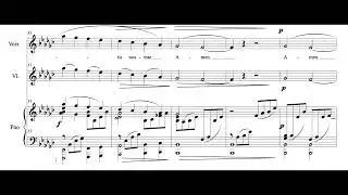 Ave Maria (P. Rombi) Score Animation