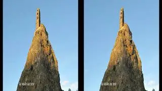 Le Puy-en-Velay 3D 4K diaporama - Église Saint-Michel d`Aiguilhe - slide show - Diaschau parallel 
