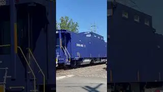 Rare Military DODX caboose trails on M433 #train #eastrail #railfan #railroad #caboose #trains #rail