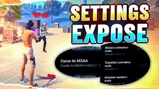Headshot Settings Expose !! Window Animation & Force 4x MSAA Test 🔥