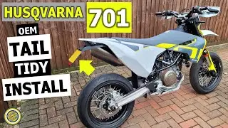How to fit a tail tidy to Husqvarna 701. KTM 690 tail tidy install. GasGas sm700 tail tidy fit.