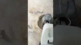 Deep cleaning of travertine floors