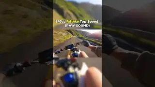 140cc pitbike top speed (RAW SOUND) #140cc #pitbike #topspeed #rawsound #abandoned #highway