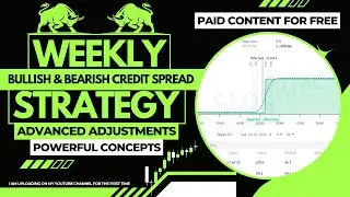 Weekly Option Selling Strategy || Bullish & Bearish Credit Spread || Adv Adjustment || Paid Content⚡