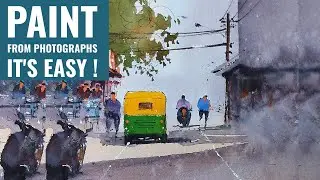 Попробуйте этот подход &mdash; рисуйте по фотографиям! | Акварельные городские пейзажи | Акварельная живопись