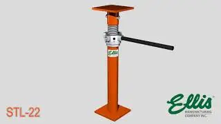 Ellis MFG Co STL-22 Light Duty Steel Lifting Shore (New 4 Hole Nut Design)