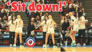 HILARIOUS Caitlin Clark COACHING Sophie Cunningham & Told her to &lsquo;Sit Down&rsquo; during Fever vs Sky